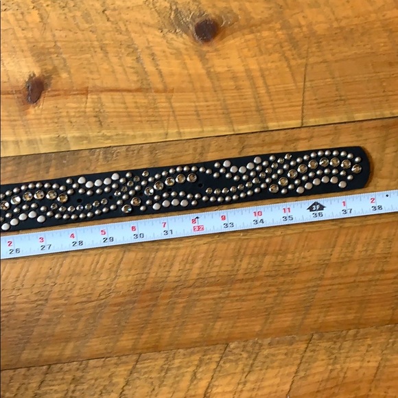 Beautiful Leatherock embellished leather belt M - Picture 7 of 8